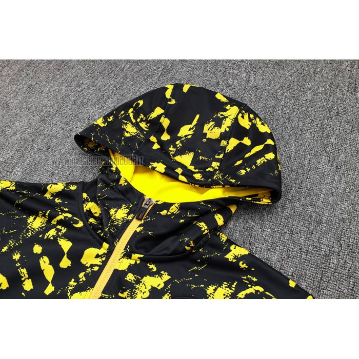 Tuta da Track de Felpa del Borussia Dortmund 2023-2024 Nero y Giallo
